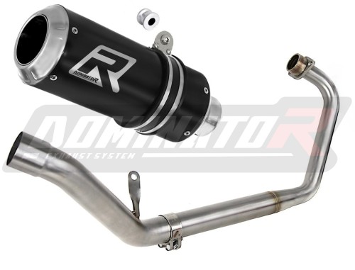 complete exhaust system with muffler DOMINATOR Full System GP BLACK fits the motorcycle Honda CBR 125 R 2011   2018