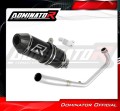 complete exhaust system with muffler DOMINATOR Full System HP3 BLACK fits the motorcycle Honda CB 125 R 2018   2020
