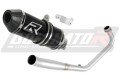 teljes DOMINATOR kipufogórendszer HP3 FEKETE dobbal a Honda CB 125 R 2018 - 2020 motorkerékpárhoz 2