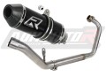 complete exhaust system with muffler DOMINATOR Full System HP3 BLACK fits the motorcycle Honda CBR 150 R 2011   2018 2