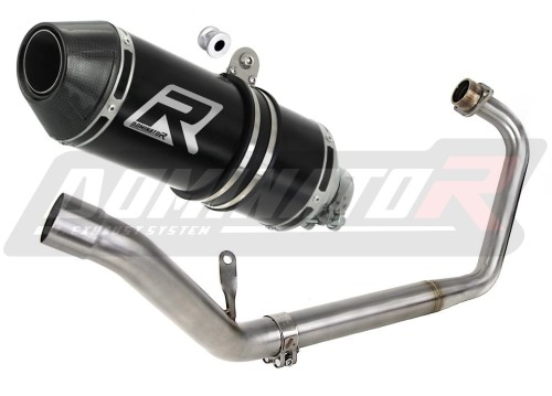 teljes kipufogórendszer DOMINATOR HP3 FEKETE dobbal, amely illeszkedik a Honda CBR 150 R 2011 - 2018 motorkerékpárhoz 2
