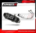 complete exhaust system with muffler DOMINATOR Full System HP3 BLACK fits the motorcycle Yamaha MT 03 2017   2020