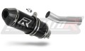exhaust muffler DOMINATOR HP3 BLACK fits to Triumph STREET TRIPLE 675 R / S / RS 2013  2016 2
