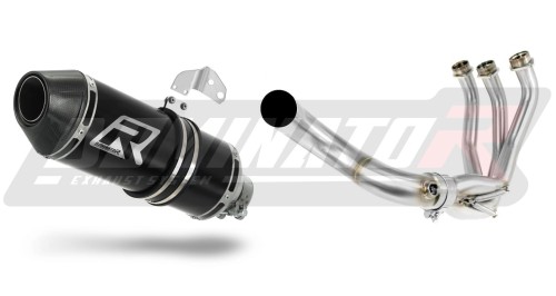 complete exhaust system with muffler DOMINATOR Full System HP3 BLACK fits the motorcycle Yamaha XSR 900 2016   2021