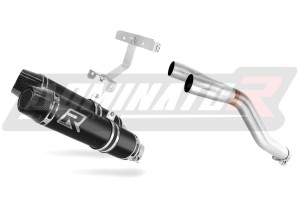 Yamaha FZ6 FAZER S1 2004 - 2010 kipufogó dob HP3 BLACK + dB killer