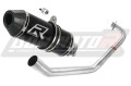 complete exhaust system with muffler DOMINATOR Full System HP3 BLACK fits the motorcycle Yamaha MT 125 2014   2019