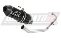 teljes kipufogórendszer DOMINATOR Full System HP3 FEKETE dobbal, amely illeszkedik a Yamaha YZF R125 2008 - 2013 motorkerékpárhoz 2
