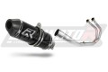 complete exhaust system with muffler DOMINATOR Full System HP3 BLACK fits the motorcycle Yamaha YZF R3 300 2015   2018