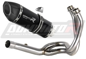 Kawasaki ER 6 N / F 2012 - 2016 Teljes rendszer Leömlő kipufogó dob HP5 FEKETE + dB killer