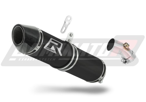 exhaust muffler DOMINATOR HP2 BLACK fits the motorcycle Kawasaki ER   6 N / F 650 2006   2008