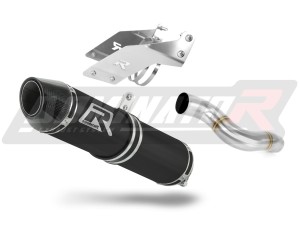 Kawasaki ZX6R 636 2007 - 2008 kipufogó dob HP2 BLACK + dB killer
