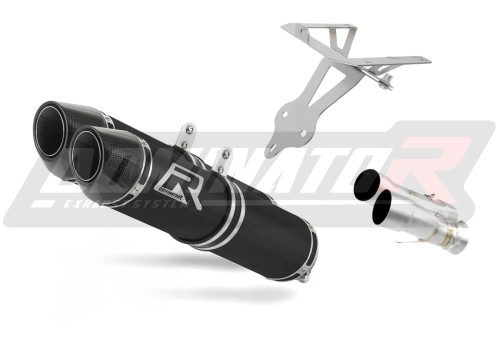 exhaust muffler DOMINATOR HP2 BLACK fits the motorcycle Ducati 999 2001   2006 3