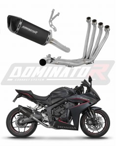 Honda CBR 650 R / E-Clutch 2024 - 2025 Teljes rendszer Leömlő kipufogó dob HP6 BLACK + dB killer