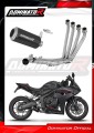 complete exhaust system with muffler DOMINATOR Full System GP BLACK fits the motorcycle Honda CB 650 R / E Clutch 2024   2025 5