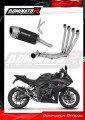 complete exhaust system with muffler DOMINATOR Full System S6 BLACK fits the motorcycle Honda CB 650 R / E Clutch 2024   2025 5