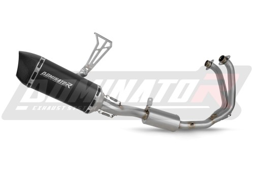 complete exhaust system with muffler DOMINATOR Full System HP6 BLACK fits the motorcycle Aprilia Tuono 457 2024   2025 3
