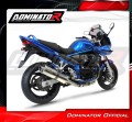 exhaust muffler DOMINATOR homologated road legal oval fits the motorcycle GSF 650 S BANDIT 2005   2006 4