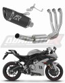 komplett kipufogórendszer DOMINATOR Full System HP8 FEKETE dobbal, CF MOTO 675 SR-R 2024 - 2026 motorkerékpárhoz