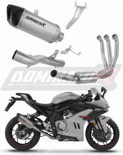 complete exhaust system with muffler DOMINATOR Full System titanium HP6 fits the motorcycle CF MOTO 675 SR R 2024   2026