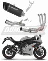 complete exhaust system with muffler DOMINATOR Full System HP6 BLACK fits the motorcycle CF MOTO 675 SR R 2024   2026