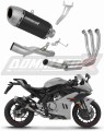 kompletny układ wydechowy z tłumikiem DOMINATOR Full System S6 CZARNY pasujący do motocykla CF MOTO 675 SR-R 2024 - 2026