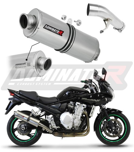 exhaust muffler DOMINATOR homologated road legal OV fits to GSF 650 BANDIT 2007  2016