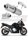 exhaust muffler DOMINATOR homologated road legal oval fits the motorcycle Suzuki GSXF 650 2007   2016
