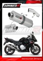 exhaust muffler DOMINATOR homologated road legal oval fits the motorcycle Suzuki GSXF 650 2007   2016 2