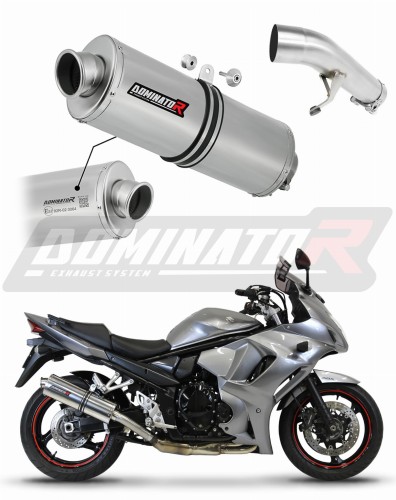 DOMINATOR Homologált Ovális kipufogó dob Suzuki GSX 1250 FA 2010 - 2016 motorkerékpárhoz
