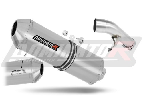 exhaust muffler DOMINATOR homologated road legal OVR fits the motorcycle Suzuki GSXF 650 2007   2016