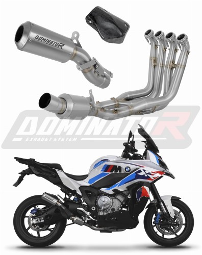 teljes kipufogórendszer DOMINATOR Full System GPS EX dobbal, amely illeszkedik a BMW M1000XR 2020 - 2026 motorkerékpárhoz