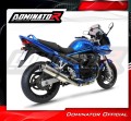 exhaust muffler DOMINATOR homologated road legal ROUND fits the motorcycle GSF 650 S BANDIT 2005   2006 4