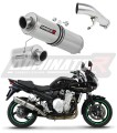 exhaust muffler DOMINATOR homologated road legal ROUND fits the motorcycle GSF 650 BANDIT 2007   2016
