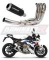 komplett kipufogórendszer DOMINATOR Full System GP FEKETE dobbal, amely illeszkedik a BMW M1000R 2022 - 2026 motorkerékpárhoz