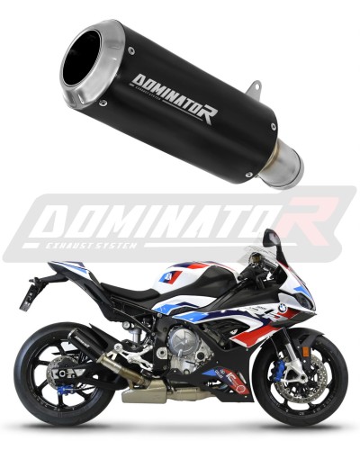 DOMINATOR GP FEKETE kipufogó dob, amely illeszkedik a BMW S1000RR 2019 - 2026 motorkerékpárhoz