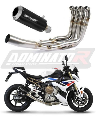 komplett DOMINATOR Full System GP FEKETE kipufogórendszer hangtompítóval BMW S1000R 2021 - 2026 motorkerékpárhoz