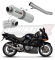 exhaust muffler DOMINATOR homologated road legal ROUND fits the motorcycle Suzuki GSXF 600 1998   2006