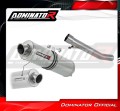 exhaust muffler DOMINATOR homologated road legal ROUND fits the motorcycle Suzuki GSXF 600 1998   2006 3