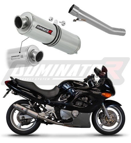 DOMINATOR homológ kerek kipufogó hangtompító Suzuki GSXF 750 1998 - 2006 motorkerékpárhoz
