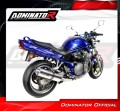 exhaust muffler DOMINATOR homologated road legal oval fits the motorcycle GSF 1200 BANDIT 2001   2005 4