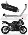 komplett kipufogórendszer DOMINATOR Full System HP8 FEKETE dobbal, amely illeszkedik a Yamaha YZF R125 2019 - 2020 motorkerékpárhoz