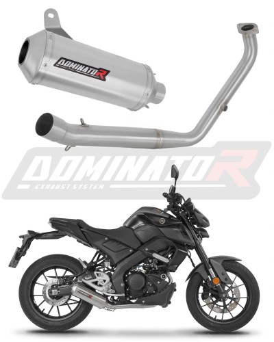 komplett kipufogórendszer DOMINATOR Full System OV G2 dobbal, Yamaha MT 125 2021 - 2024 motorkerékpárhoz
