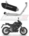 complete exhaust system with muffler DOMINATOR Full System HP8 BLACK fits the motorcycle Yamaha MT 125 2021   2024
