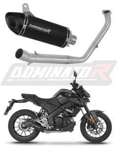 Yamaha MT 125 2021 - 2024 Teljes rendszer Leömlő kipufogó dob HP8 FEKETE + dB killer