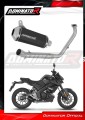 complete exhaust system with muffler DOMINATOR Full System OV G2 BLACK fits the motorcycle Yamaha MT 125 2021   2024 2