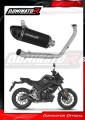 complete exhaust system with muffler DOMINATOR Full System HP8 BLACK fits the motorcycle Yamaha MT 125 2021   2024 2