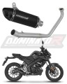 complete exhaust system with muffler DOMINATOR Full System HP8 BLACK fits the motorcycle Yamaha MT 125 2020