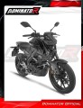 complete exhaust system with muffler DOMINATOR Full System HP8 BLACK fits the motorcycle Yamaha MT 125 2020  6