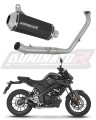 komplett DOMINATOR Full System OV G2 FEKETE kipufogórendszer hangtompítóval Yamaha MT 125 2024 - 2026 motorkerékpárhoz