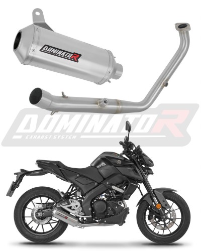 teljes DOMINATOR kipufogórendszer OV G2 dobbal, amely illeszkedik a Yamaha MT 125 2024 - 2026 motorkerékpárhoz